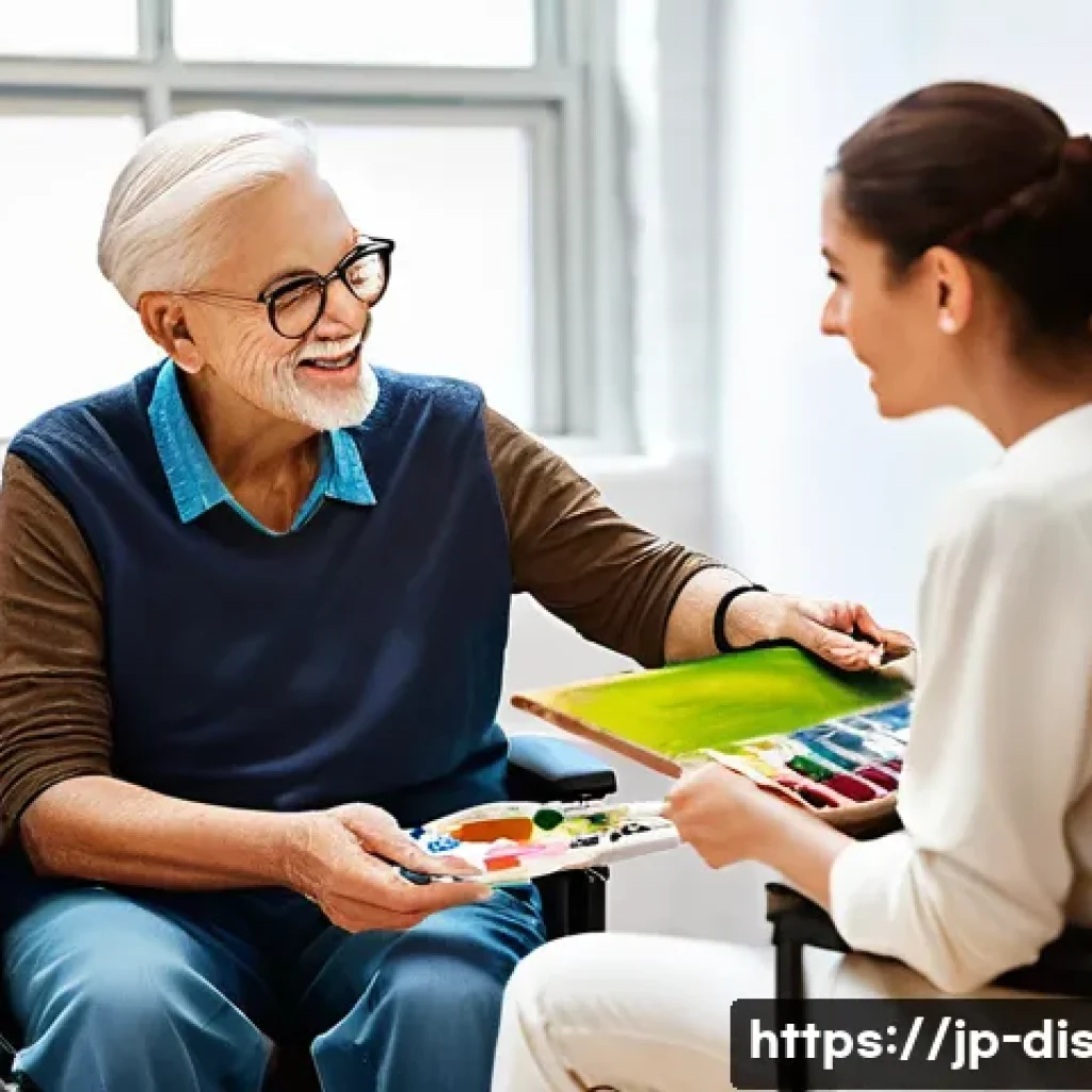 장애인재활상담사 윤리 강령 - **Prompt:** A compassionate female rehabilitation counselor, dressed in smart casual professional at...