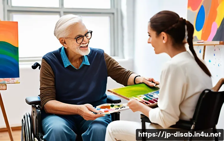 장애인재활상담사 윤리 강령 - **Prompt:** A compassionate female rehabilitation counselor, dressed in smart casual professional at...