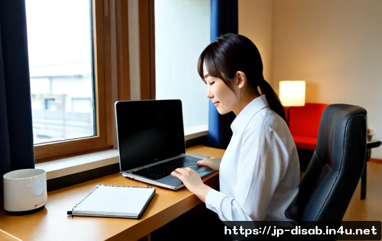장애인재활상담사 블로그 운영법 - Photorealistic home office scene for a rehabilitation counseling professional’s blog strategy, a Jap...