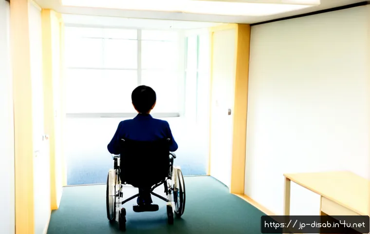 장애인재활상담사 근무환경 - Photorealistic Japanese rehabilitation counselor in a bright, accessible community support office, w...